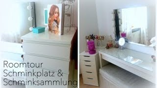 Roomtour ♡ Schminkplatz amp Schminksammlung [upl. by Nelyag]