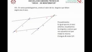 Tercero B1 C8 Criterios de congruencia de triángulos Propiedades de un paralelogramo [upl. by Alleda96]