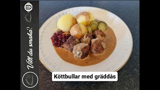 Köttbullar med gräddsås [upl. by Eirb25]