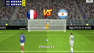 France vs Argentina Penalty Shootout 🥰 Messi vs Mbappe  eFootball Gameplay 🔥 [upl. by Azal]