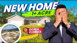 OCALA FLORIDA A RARE GLIMPSE INTO AFFORDABLE NEW HOME ON 1 ACRE OF LAND [upl. by Mairhpe]