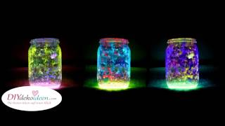 DIY Deko  leuchtende Marmeladengläser DIY Fairy Glow Jars [upl. by Timmi381]