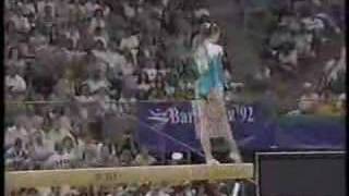 Svetlana Boginskaya 1992 Olympics Balance Beam Event Finals [upl. by Srednas]