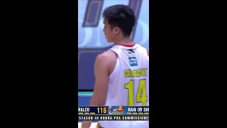 Andrei Caracut’s BACKTOBACK THREES in 4Q for Rain or Shine  PBA SEASON 49 COMMISSIONER’S CUP [upl. by Ahtelrac594]