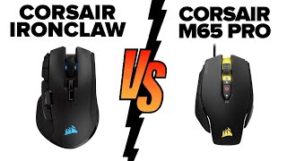 Corsair IRONCLAW RGB Wireless vs Corsair M65 PRO RGB  Which Mouse Is Better [upl. by Celeste800]