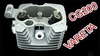 Cabeçote CG200 adaptado para Honda Titan CG125 2000 Vareta [upl. by Aziaf293]