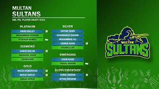 Multan Sultans All Picks HBLPSLDraft HBLPSL9 [upl. by Loma]