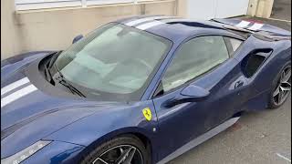 Our Ferrari 488 Pista  Blu Tour de France  Carbon blu [upl. by Ulrich]