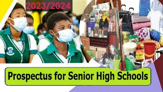 GES releases SHS prospectus for 20232024 Academic year [upl. by Tyler22]