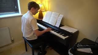 Sam age 15 on piano  1 Prelude in C minor by JS Bach amp 2 Erster Verlust by R Schumann [upl. by Rea]