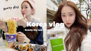 【Vlog】韓国留学生のとある休日🇰🇷食欲のせいで完璧にならない色々詰め込み美容Day💇🏻‍♀️💕冬のオリーブヤングおすすめ☃️💰 [upl. by Donal]