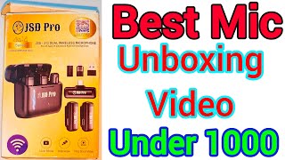 Best Mic।। Unboxing Video।।Under 1000।।JSD Pro J13।। JSD Pro [upl. by Hamirak]