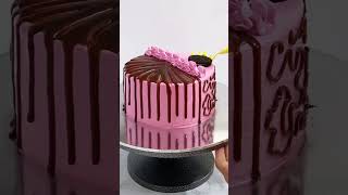 Chocolate dripping Cake decorations cake shortsfeed shorts short cakedecorating [upl. by Enitnemelc]