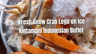 Fresh Snow Crab Legs at Kintamani Indonesian Buffet Furama Riverfront [upl. by Jasmina]