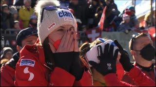 HORROR Crash of Cornelia Hütter AUT  Ski Weltcup Crans Montana SUI [upl. by Sihtnyc353]