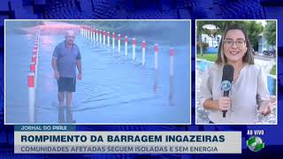 150 famílias estão isoladas em Massapê do Piauí após rompimento de barragem [upl. by Sille]