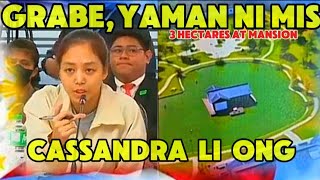 BREAKING NEWS CASSANDRA Li ONG NAGMAMAY ARI NG 3 EKTARYANG LUPAIN AT MANSION [upl. by Krista]