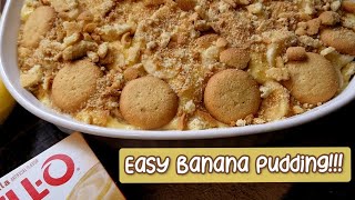 NoBake Easy Banana Pudding Recipe Quick amp Easy to make How to make banana pudding with jello mix [upl. by Korie]