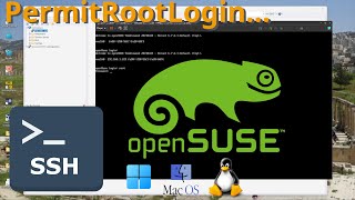 Configurer permitrootlogin sur OpenSuse [upl. by Packston]