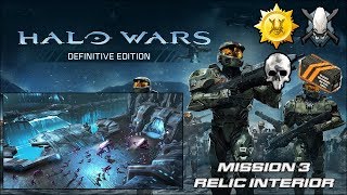 Halo Wars Legendary Gold Campaign  Mission 3 Relic Interior [upl. by Charters815]