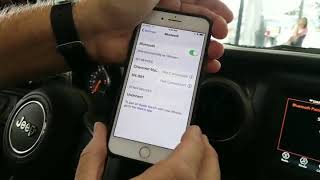 How to Pair Iphone Pair iPhone with 2019 Wrangler Uconnect 4 [upl. by Ioab466]