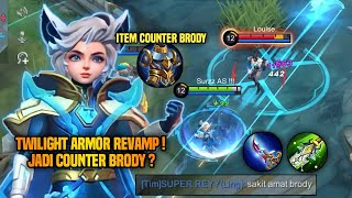 BRODY SAKIT BANGET BIKIN HARD GAME  TWILIGHT ARMOR REVAMP SOLUSINYA  HARITH TOP 1 GLOBAL   MLBB [upl. by Catlaina140]