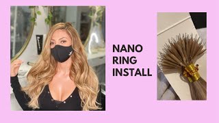 StepbyStep Guide How to Apply Micro Ring Hair Extensions for a Flawless Look [upl. by Nolos]