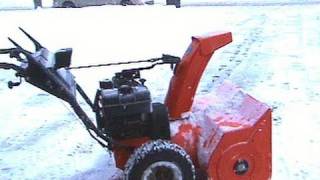 Ariens 1028 Snowblower in Action PART 1 OF 3 Jan 12th 2011 [upl. by Mcgaw]