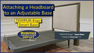 How to Attach a Headboard to a TEMPURErgo Adjustable Smart Base [upl. by Miuqaoj]