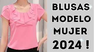 50 MODELOS DE BLUSEN PARA MUJER 2024  BLUSAS EN TENDENCIA  BLUSAS DE MODA [upl. by Niawd]