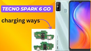 Tecno Spark 6 Go Charging Waystecno charging problem [upl. by Goar405]