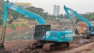 Excavator KOBELCO SK210 Long Arms [upl. by Alien209]