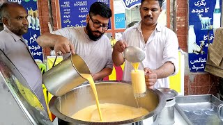 Flavored Mango MilkShake l Refreshing Summer Drink l Chilled Ice Mango Juice Karachi Street Food [upl. by Etteve8]