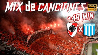 ☄️MIX de CANCIONES de RIVER 49 MINUTOS  River Plate 2 Racing 1  2023 [upl. by Flossy]