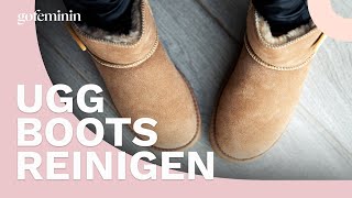 UGG Boots reinigen So werden die Fellboots wieder wie neu [upl. by Dolf]