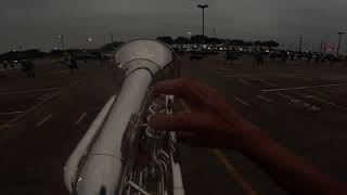 Pearland HS Marching Band 2024 “Maximus” Baritone Headcam [upl. by Bullough]