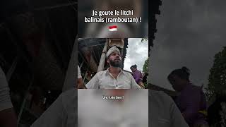 Je goute le litchi balinais ramboutan Bali 🇮🇩 [upl. by Lower]