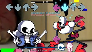 Sans and Papyrus Sing Sliced  FNF But Everyone Sings It  Vs Indie Cross V2 Mod Update [upl. by Fermin]