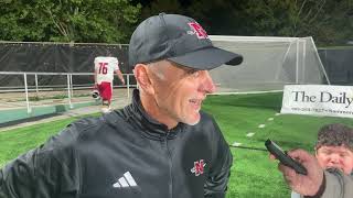 Nicholls Football  Postgame Tim Rebowe River Bell [upl. by Kired]