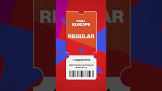 SiGMA Europe 2024  Regular Tickets Out Now 🎟️ shorts [upl. by Brightman]