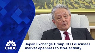 Japan Exchange Group CEO discusses market openness to MampA activity [upl. by Lessig]