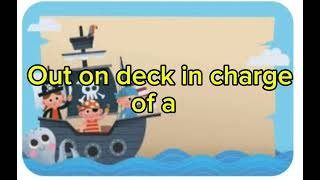 Captain Captains back Swashbuckle lyrics Cbeebies [upl. by Ykcaj832]