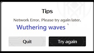 How to fix Network Error Please try again later Wuthering waves windows pc [upl. by Aikit]