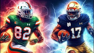 MIAMI VS 14 NOTRE DAME WEEK 6  FOOTBALL RIVALS YEAR 2 [upl. by Ney]