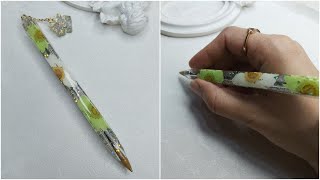 How to make resin pen resin resinart diy [upl. by Jeffries263]