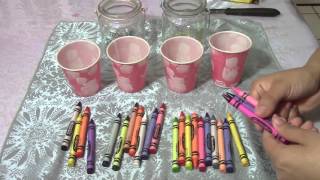 Velas de Crayones  Ideas para Navidad Crayon candle [upl. by Nylirrehs]