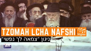 The Lubavitcher Rebbe Singing The Niggun Tzoma Lcha Nafshi [upl. by Ximenez699]