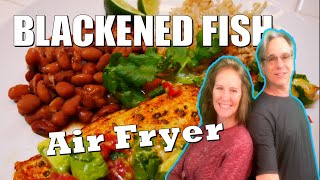 How To Cook BLACKENED FISH in the Air Fryer [upl. by Dib907]