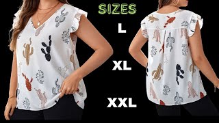 Blusa Holgada con Canesú y Mangas de Fruncir a la Moda Diséñala muy Fácil [upl. by Lenny]