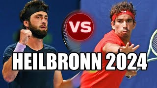 Nikoloz Basilashvili vs Moez Echargui HEILBRONN Q 2024 [upl. by Occor577]